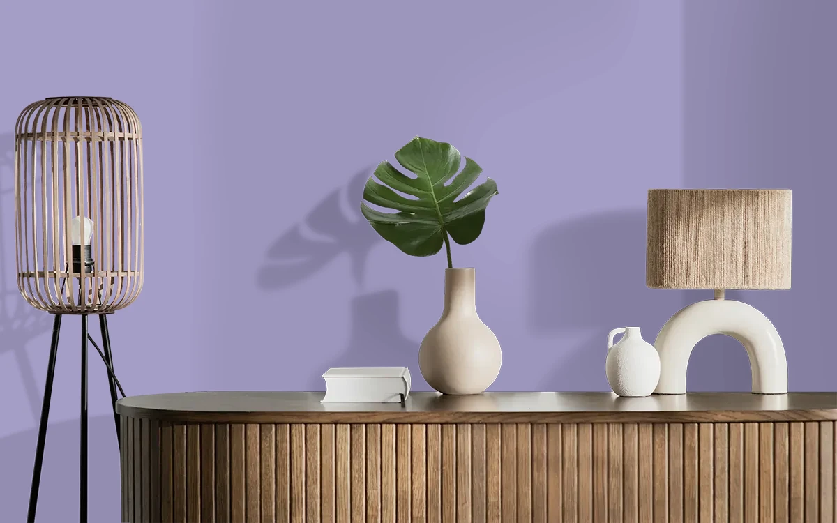 Nippon Paint's REPERTOIRE color on different wall surfaces.