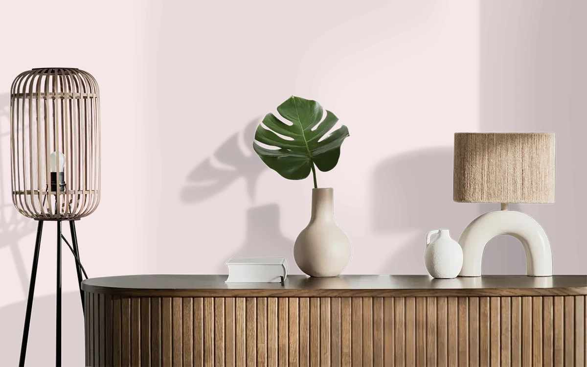 Nippon Paint's RESTFUL color on different wall surfaces.