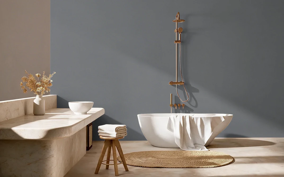 Nippon Paint's ROAD RUNNER color on different wall surfaces.