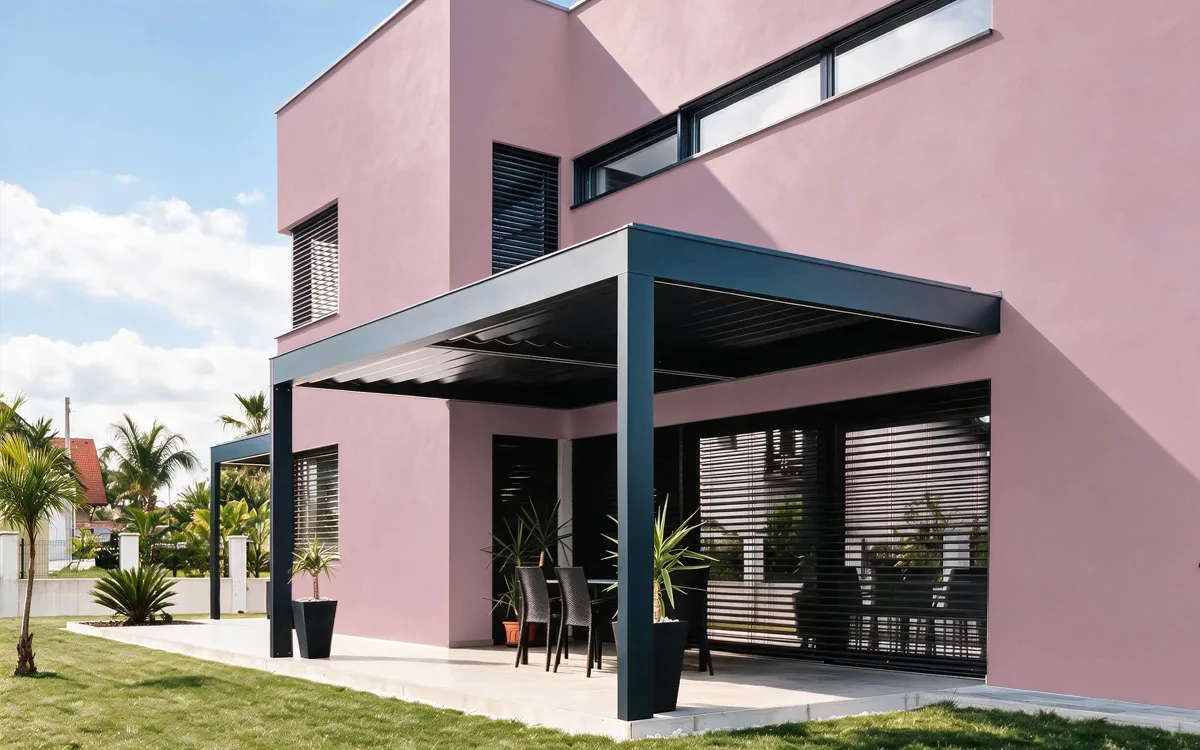Nippon Paint's ROSE EMBERS color on different wall surfaces.