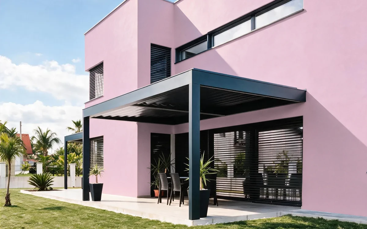 Nippon Paint's ROSY CUSHION color on different wall surfaces.