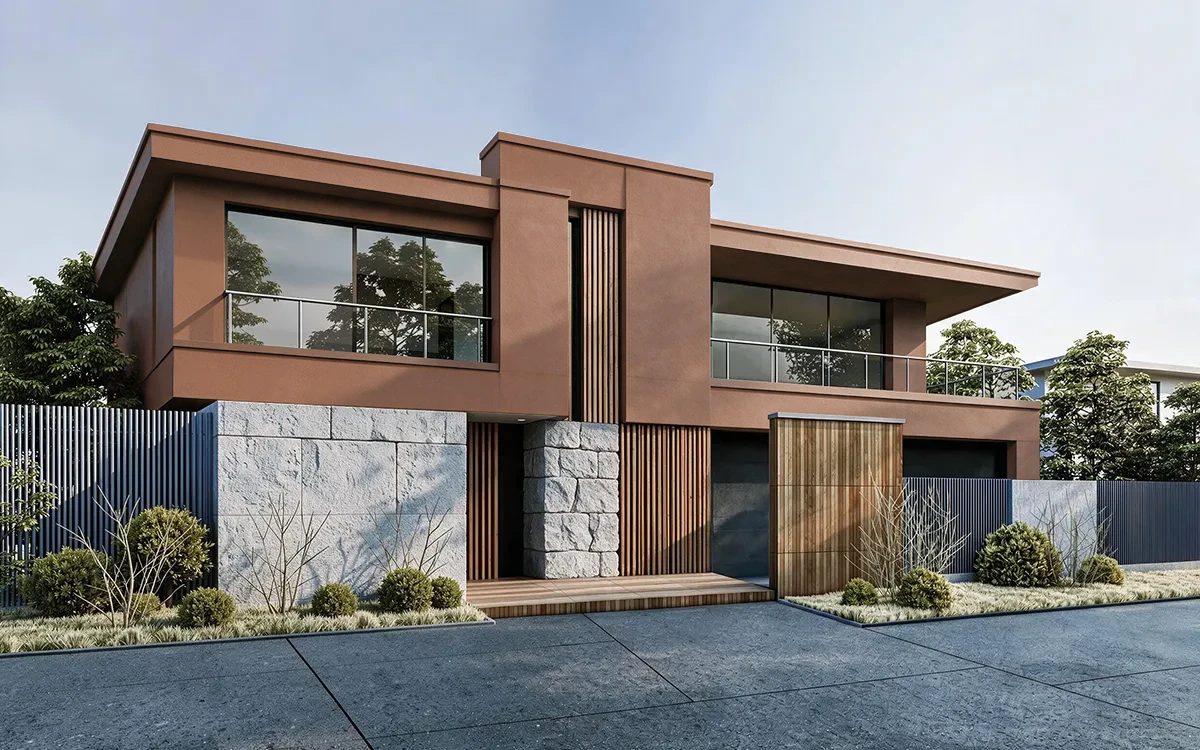 Nippon Paint's SALTED CARAMEL color on different wall surfaces.