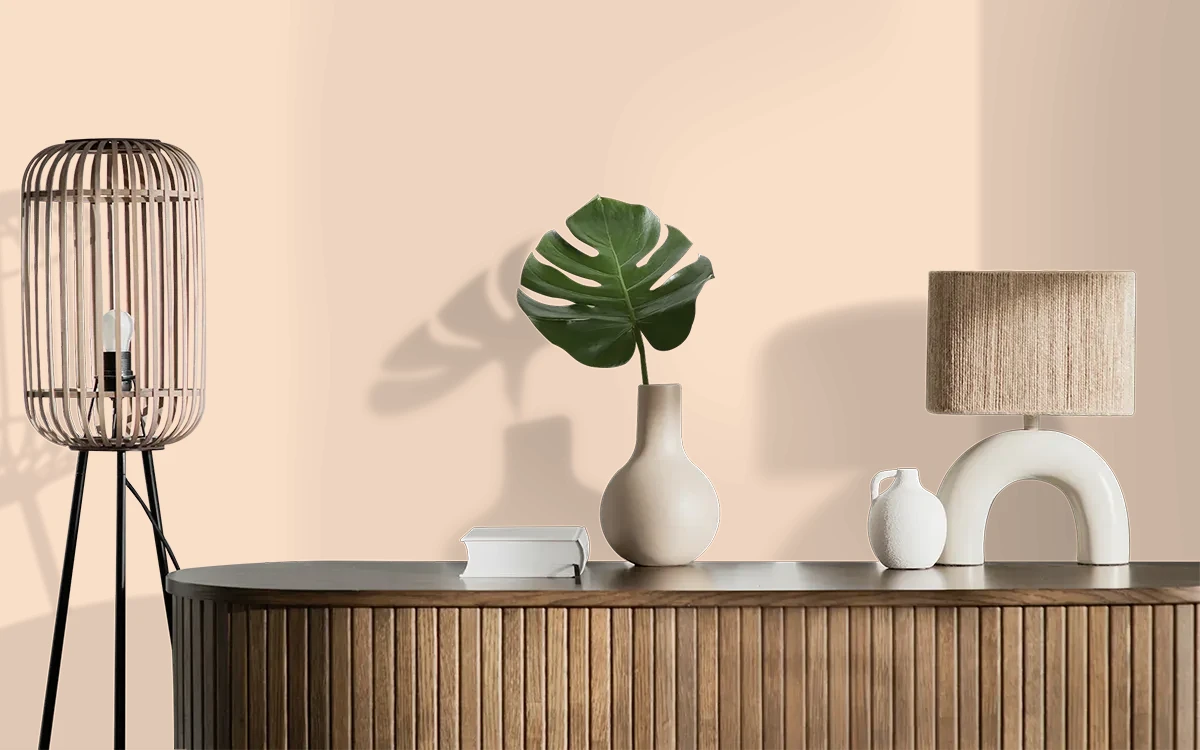 Nippon Paint's SEAMLESS color on different wall surfaces.