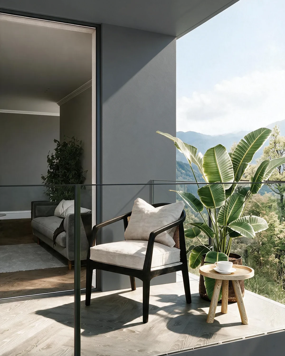 Nippon Paint's SHADED GRAY color on a beautifully decorated wall.