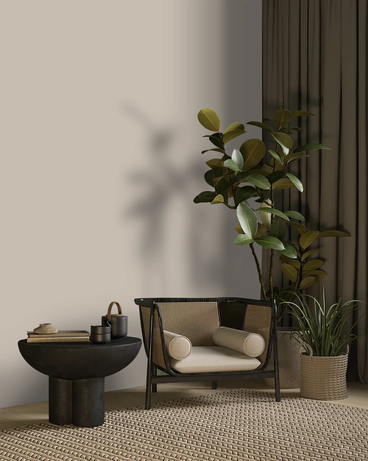 Nippon Paint's SIENNA RADIANT color on a beautifully decorated wall.