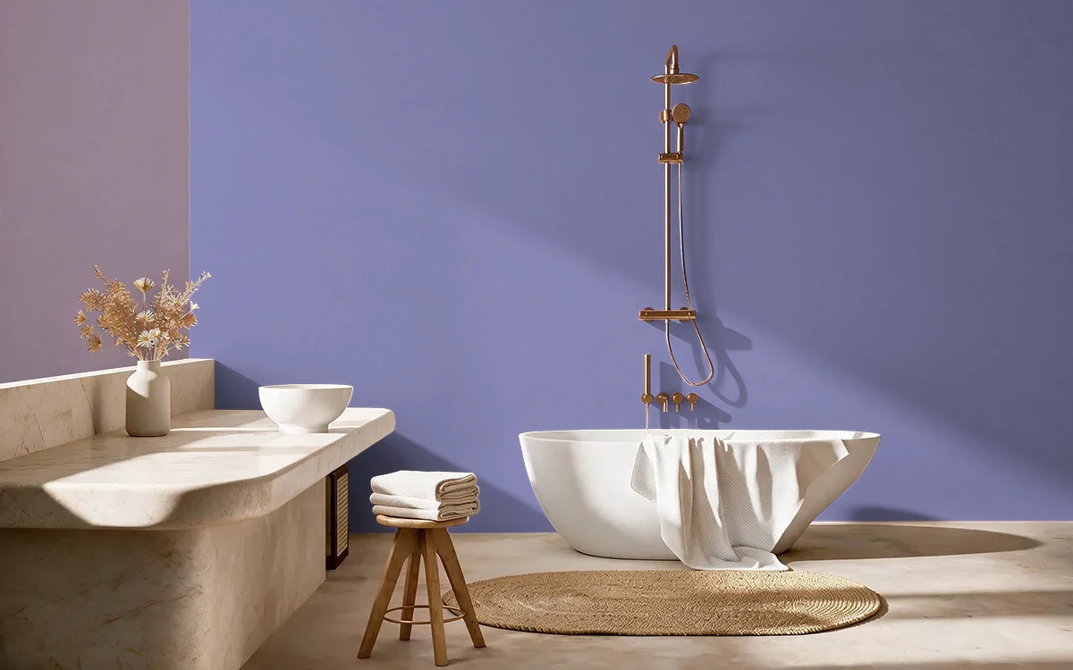 Nippon Paint's SIGNORITA color on different wall surfaces.