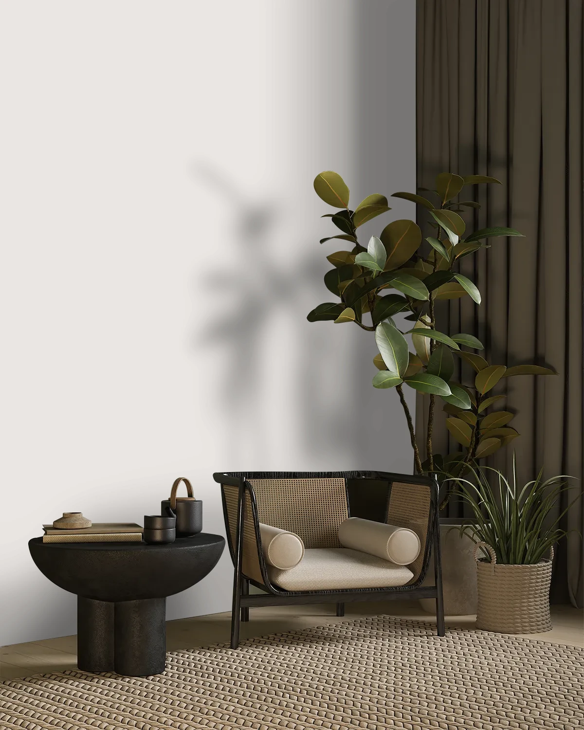 Nippon Paint's SNOW SKIN color on a beautifully decorated wall.