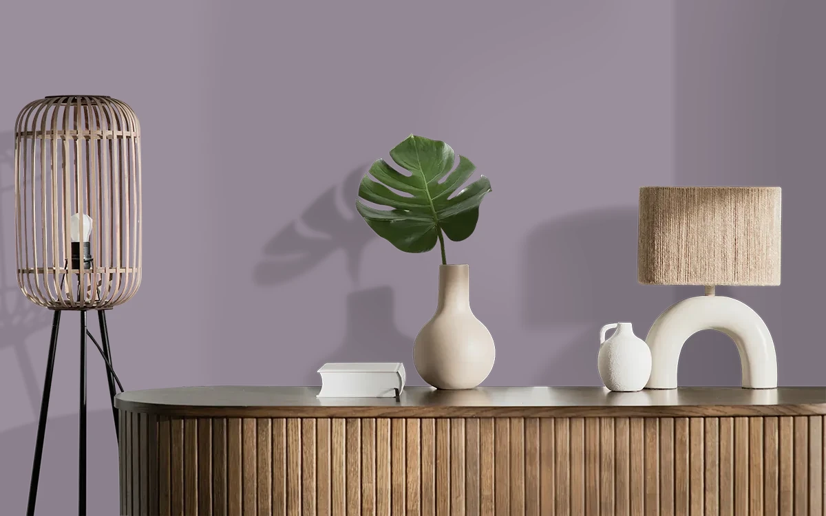 Nippon Paint's SOFT PRAYERS color on different wall surfaces.