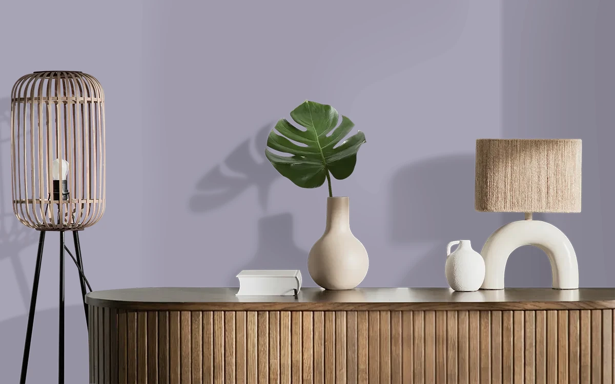 Nippon Paint's SOLITAIRE color on different wall surfaces.