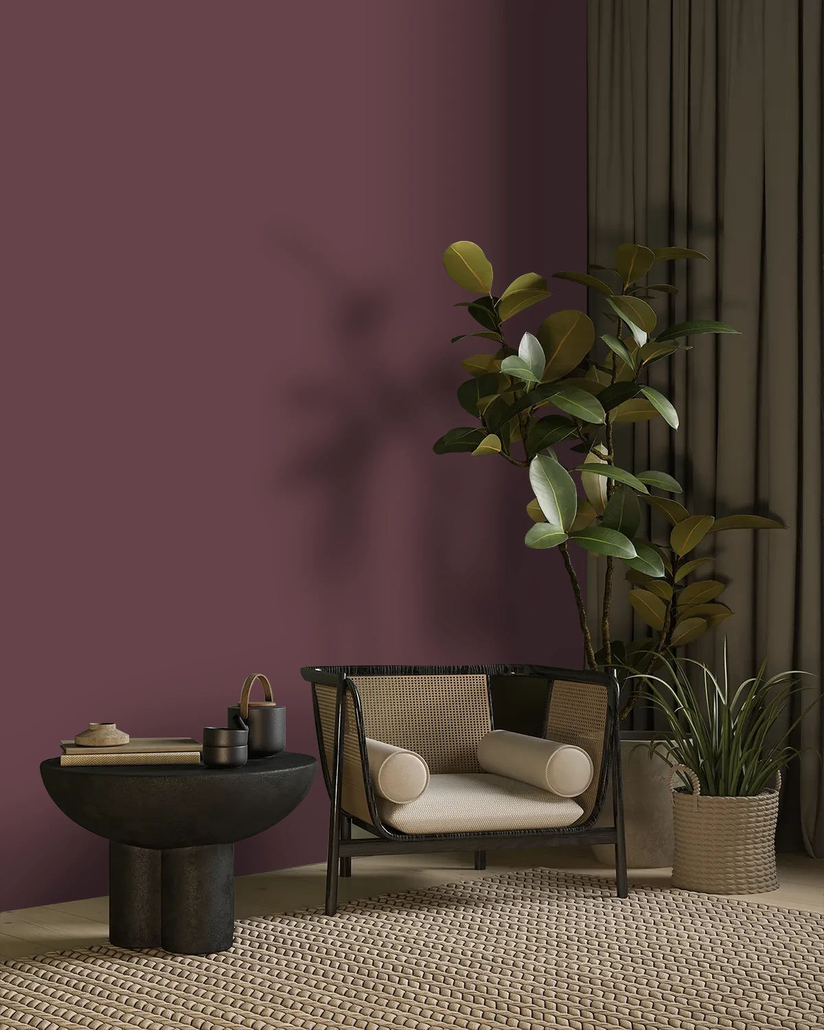 Nippon Paint's SOPRANO color on a beautifully decorated wall.