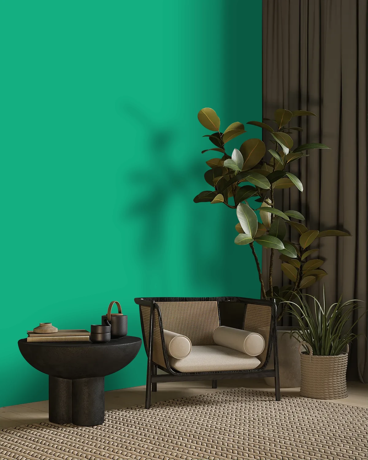Nippon Paint's SPANISH QUILT color on a beautifully decorated wall.