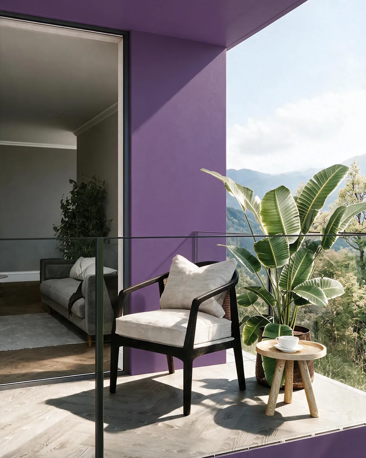 Nippon Paint's SPELLBOUND color on a beautifully decorated wall.