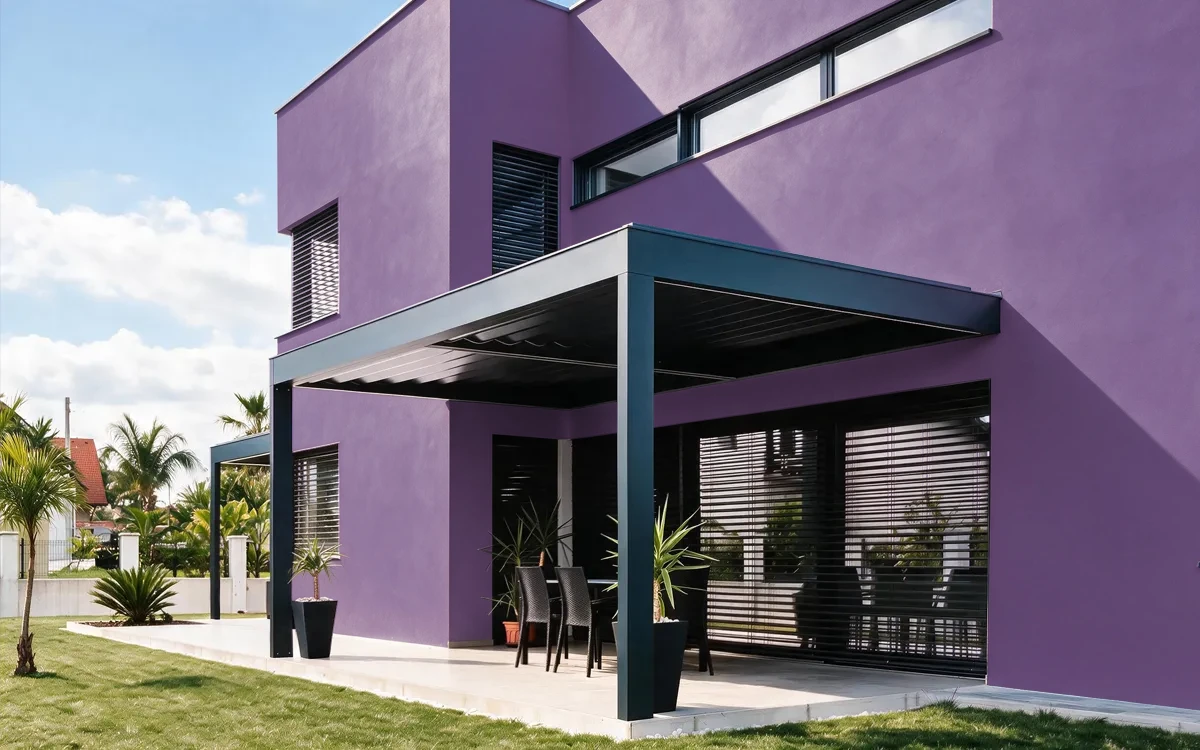 Nippon Paint's SPELLBOUND color on different wall surfaces.