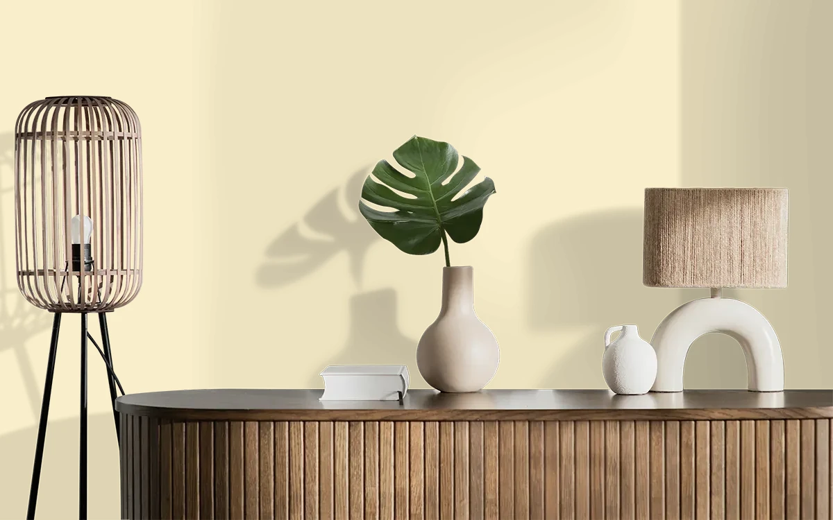 Nippon Paint's STAR GAZING color on different wall surfaces.