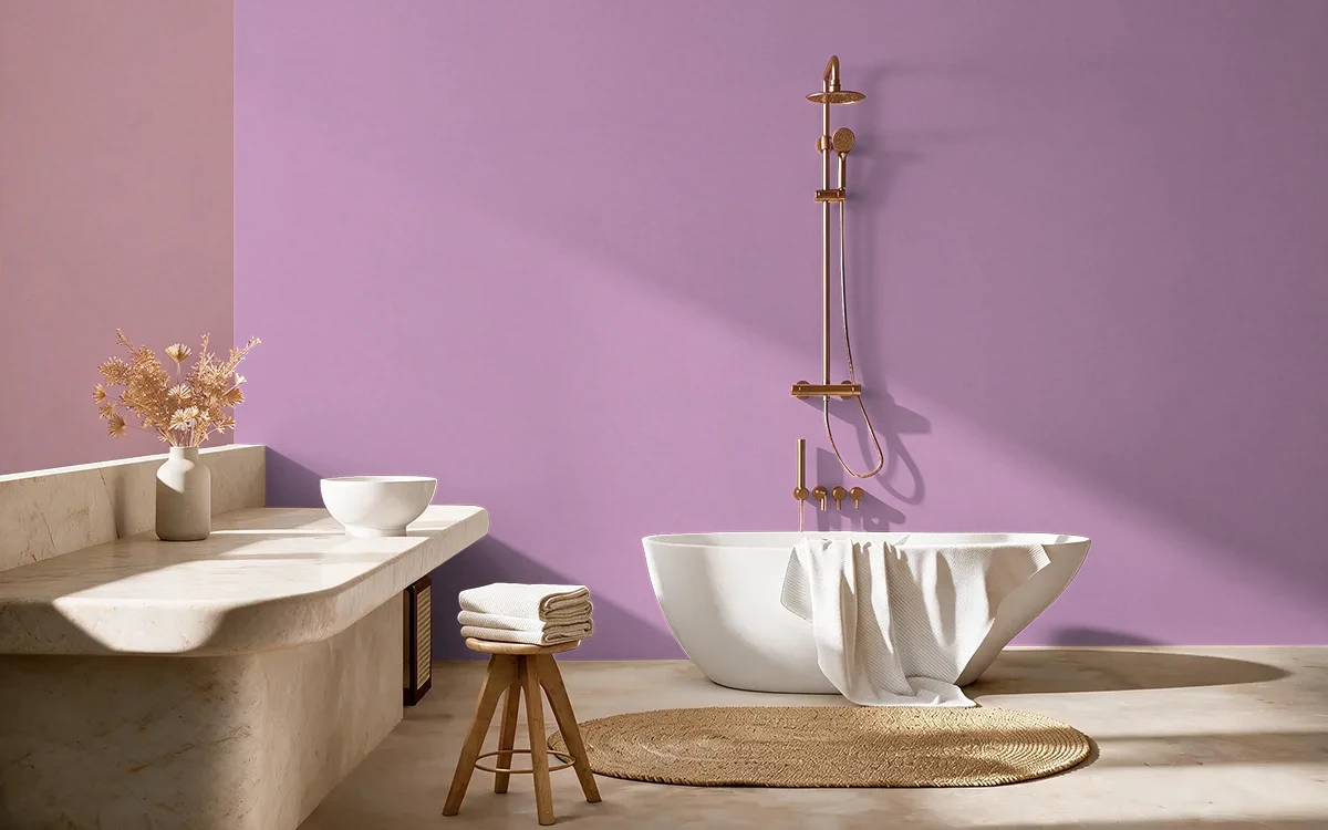 Nippon Paint's STARDOM color on different wall surfaces.