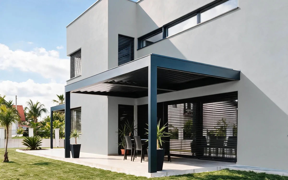 Nippon Paint's STEEL POT color on different wall surfaces.
