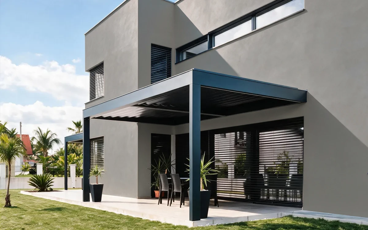 Nippon Paint's STINGRAY GRAY color on different wall surfaces.
