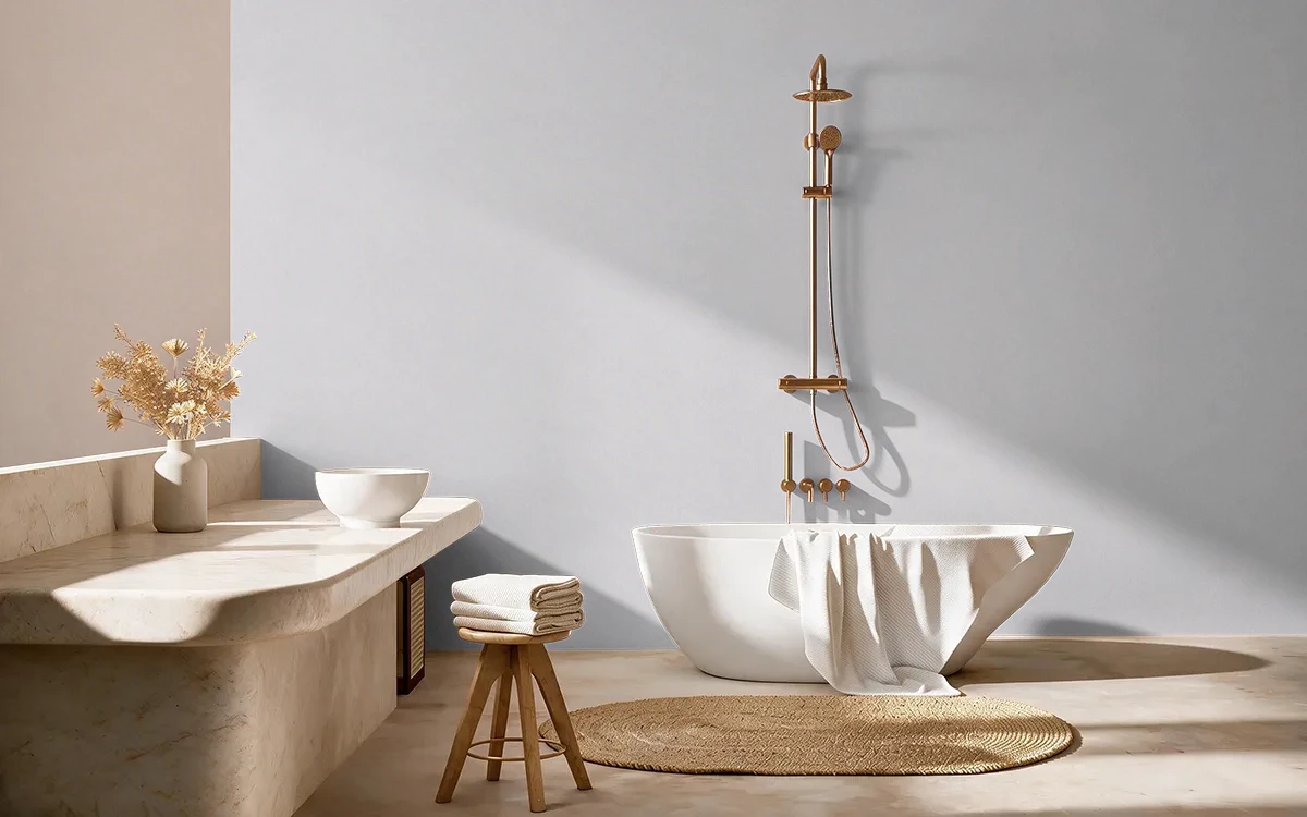 Nippon Paint's STROKE OF LUCK color on different wall surfaces.