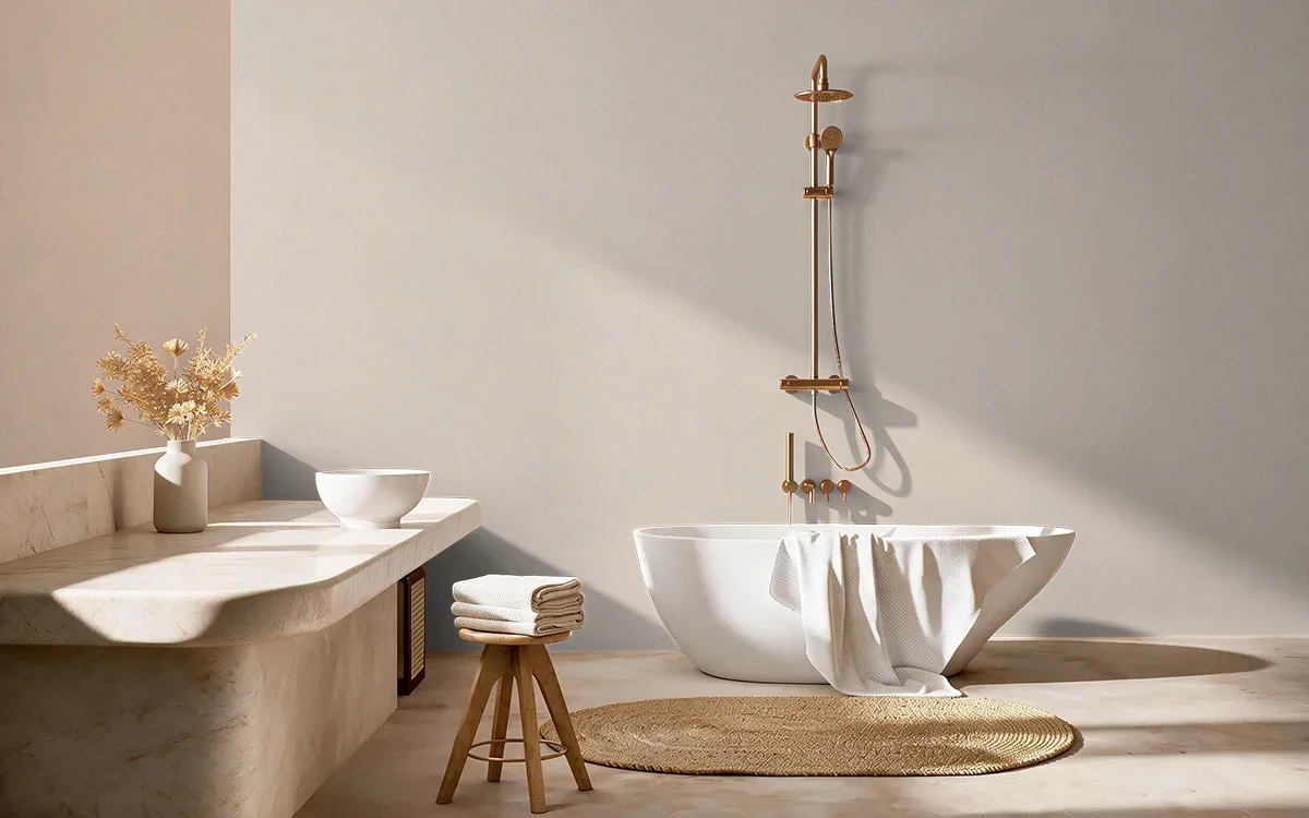 Nippon Paint's SUGAR CREAMER color on different wall surfaces.