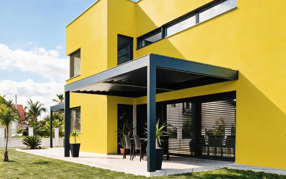 Nippon Paint's SULTRY SIZZLE color on different wall surfaces.