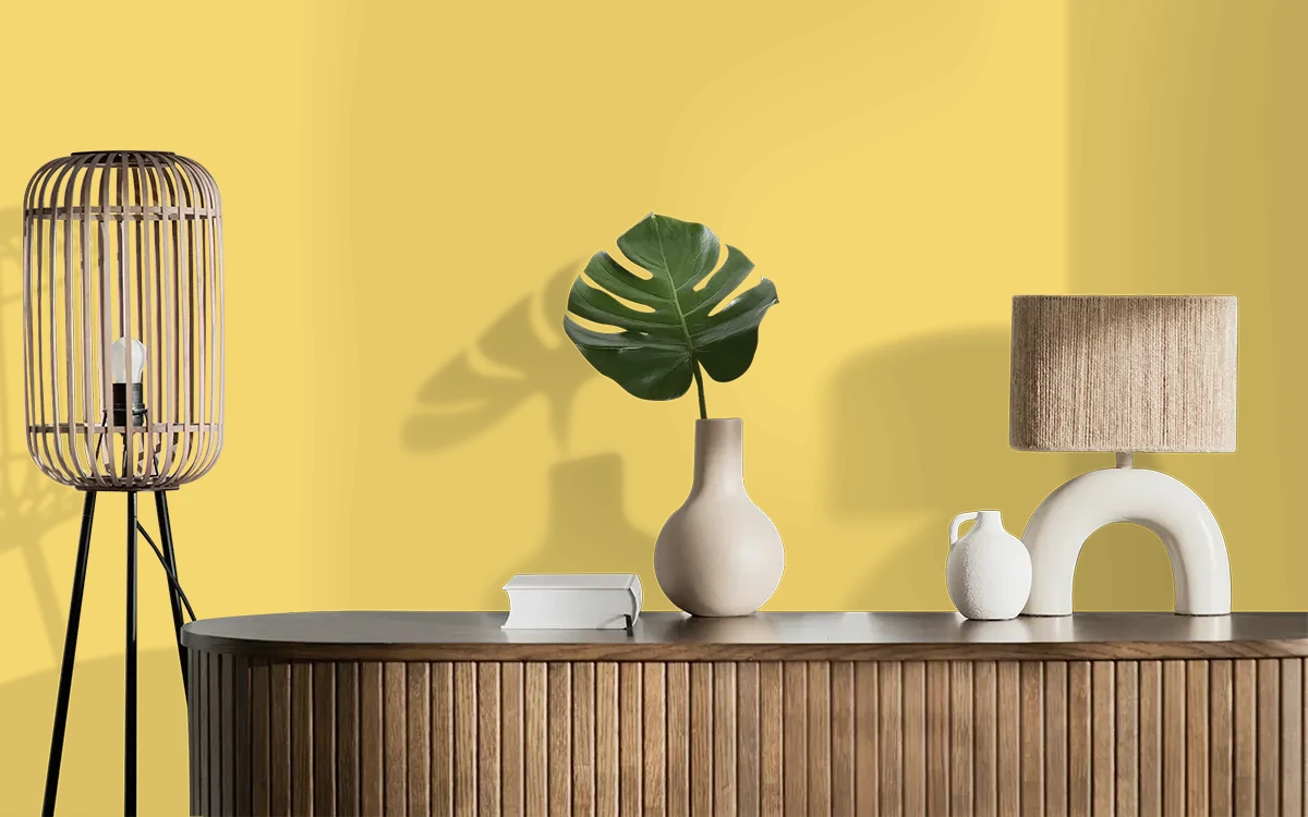 Nippon Paint's SUMMER SAILING color on different wall surfaces.
