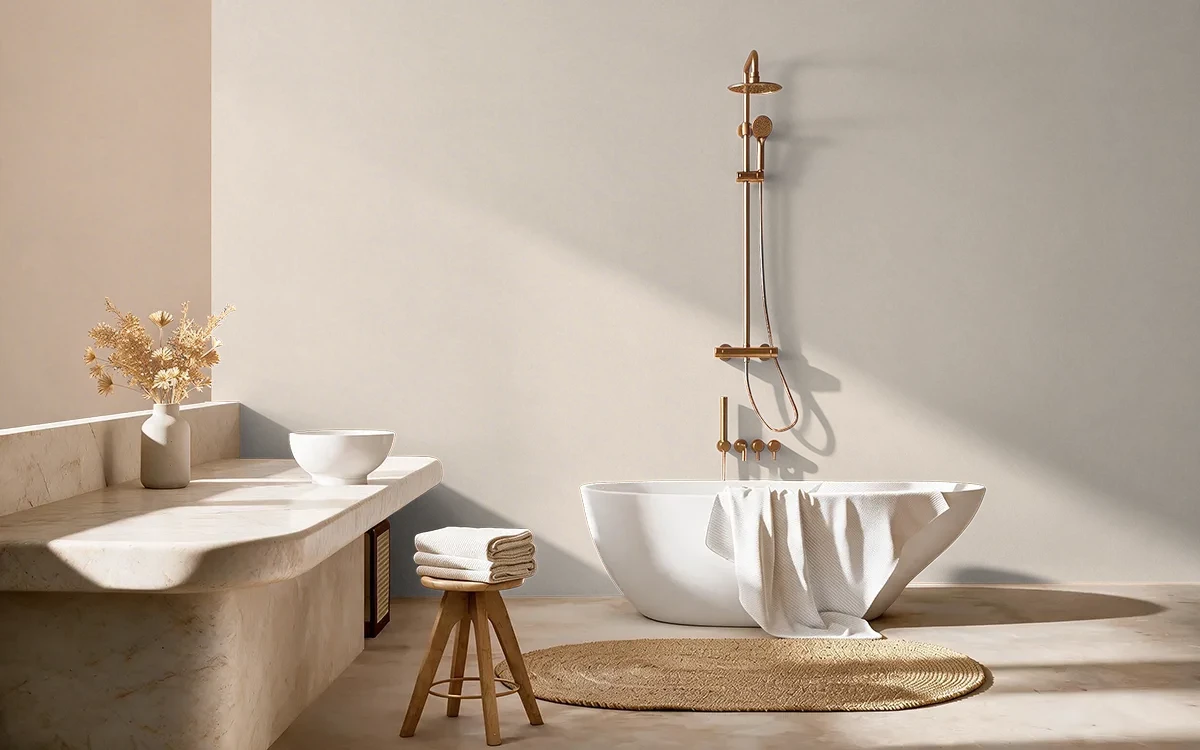 Nippon Paint's SUNFLOWER BREAD color on different wall surfaces.