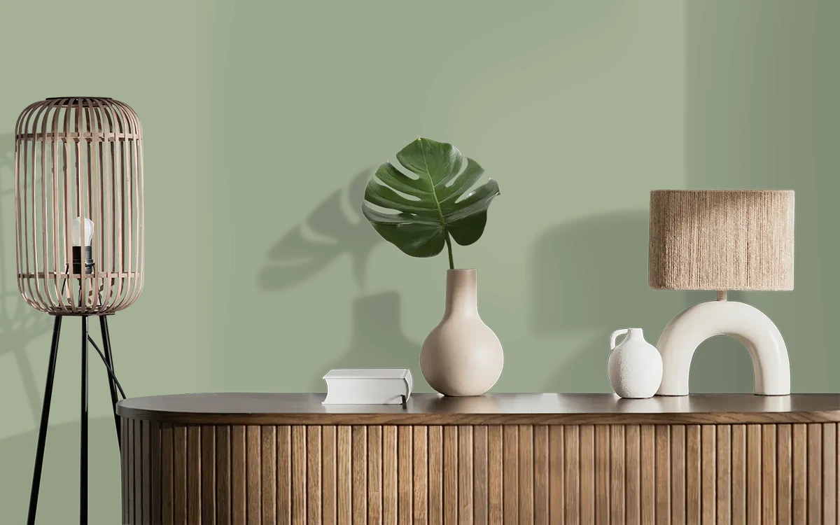 Nippon Paint's SWEET ESCAPADE color on different wall surfaces.