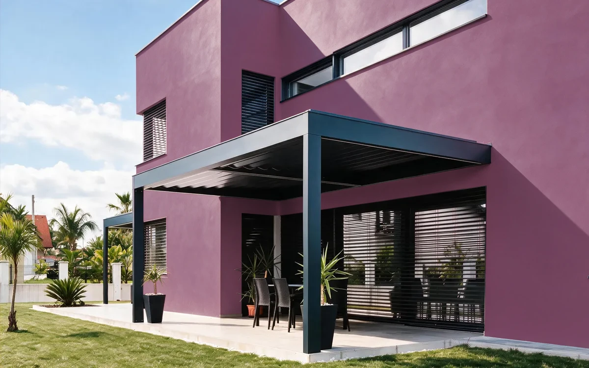 Nippon Paint's TALBOT'S RED color on different wall surfaces.