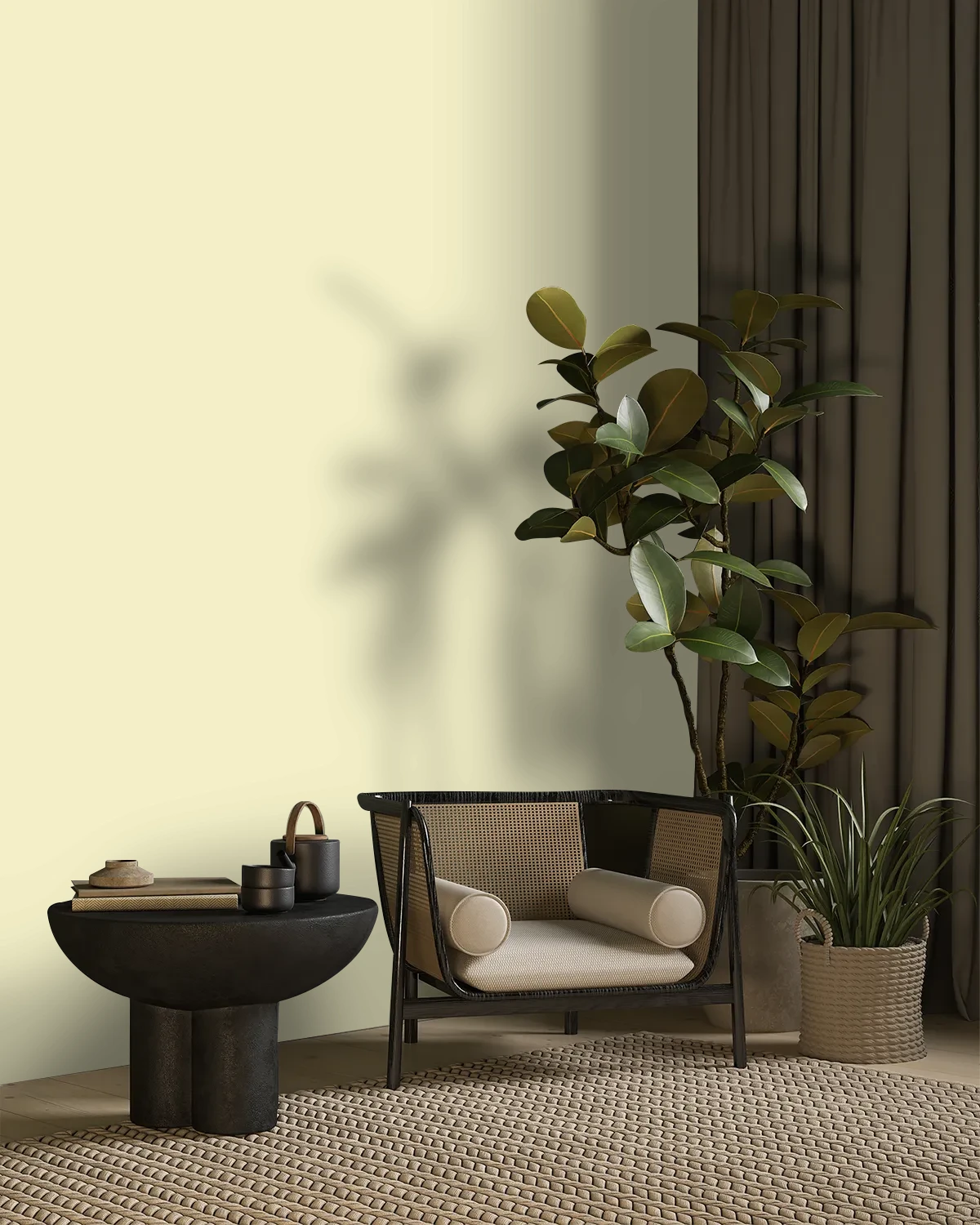 Nippon Paint's TINGLING SENSATION color on a beautifully decorated wall.