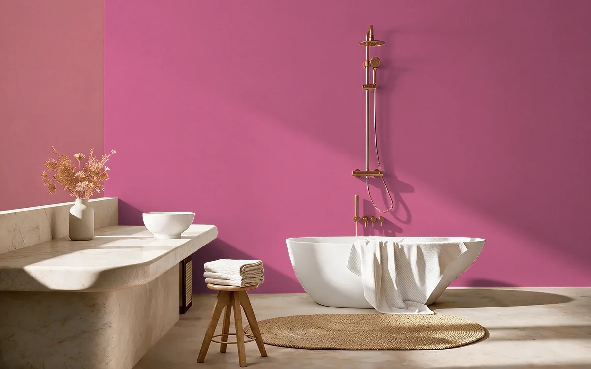 Nippon Paint's TOGETHER FOREVER color on different wall surfaces.