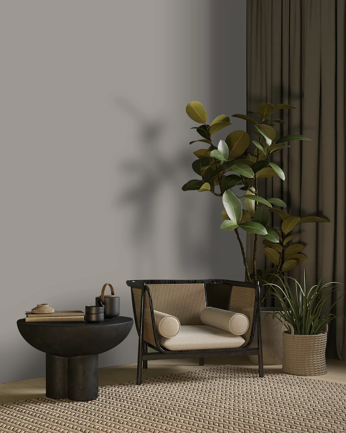 Nippon Paint's URBAN HOME color on a beautifully decorated wall.