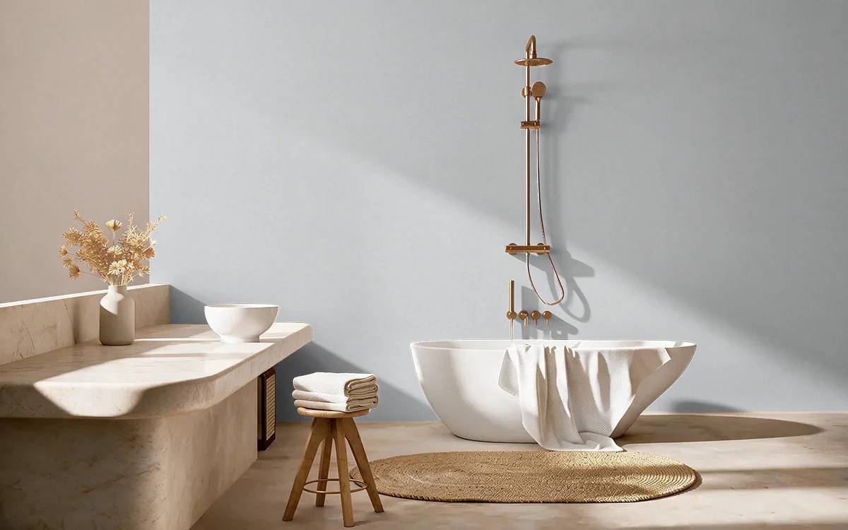 Nippon Paint's VELVET TOUCH color on different wall surfaces.