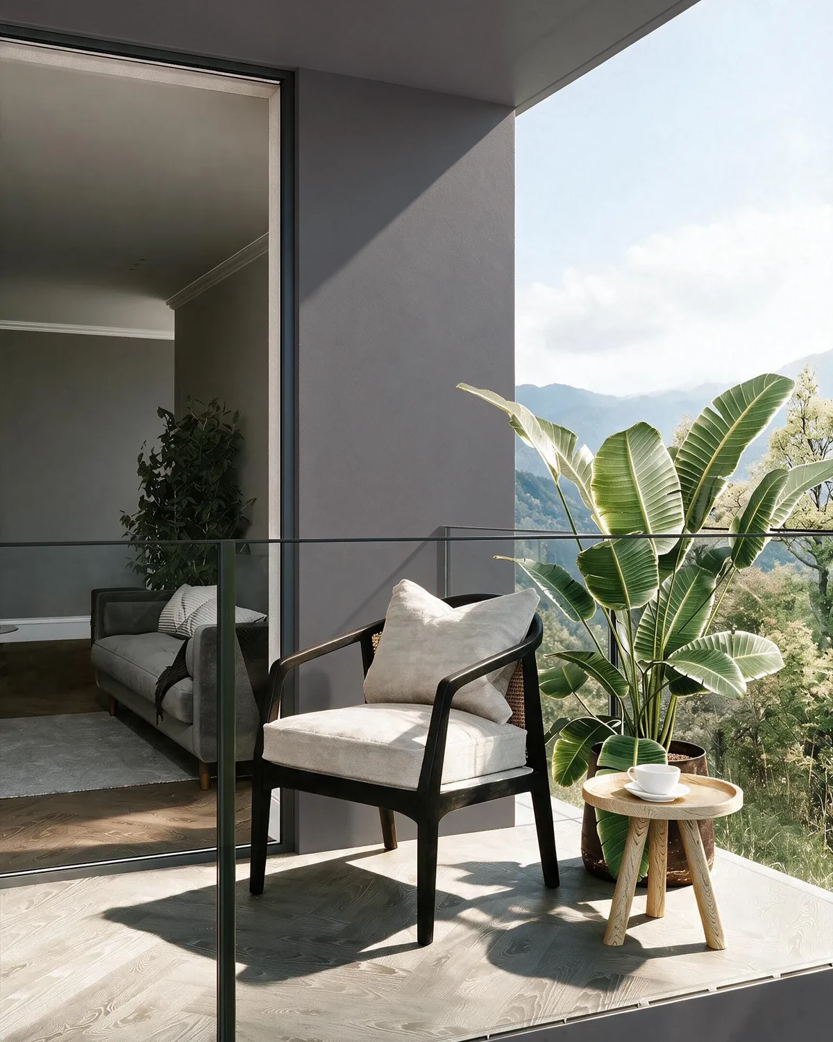 Nippon Paint's VIKING GRAY color on a beautifully decorated wall.