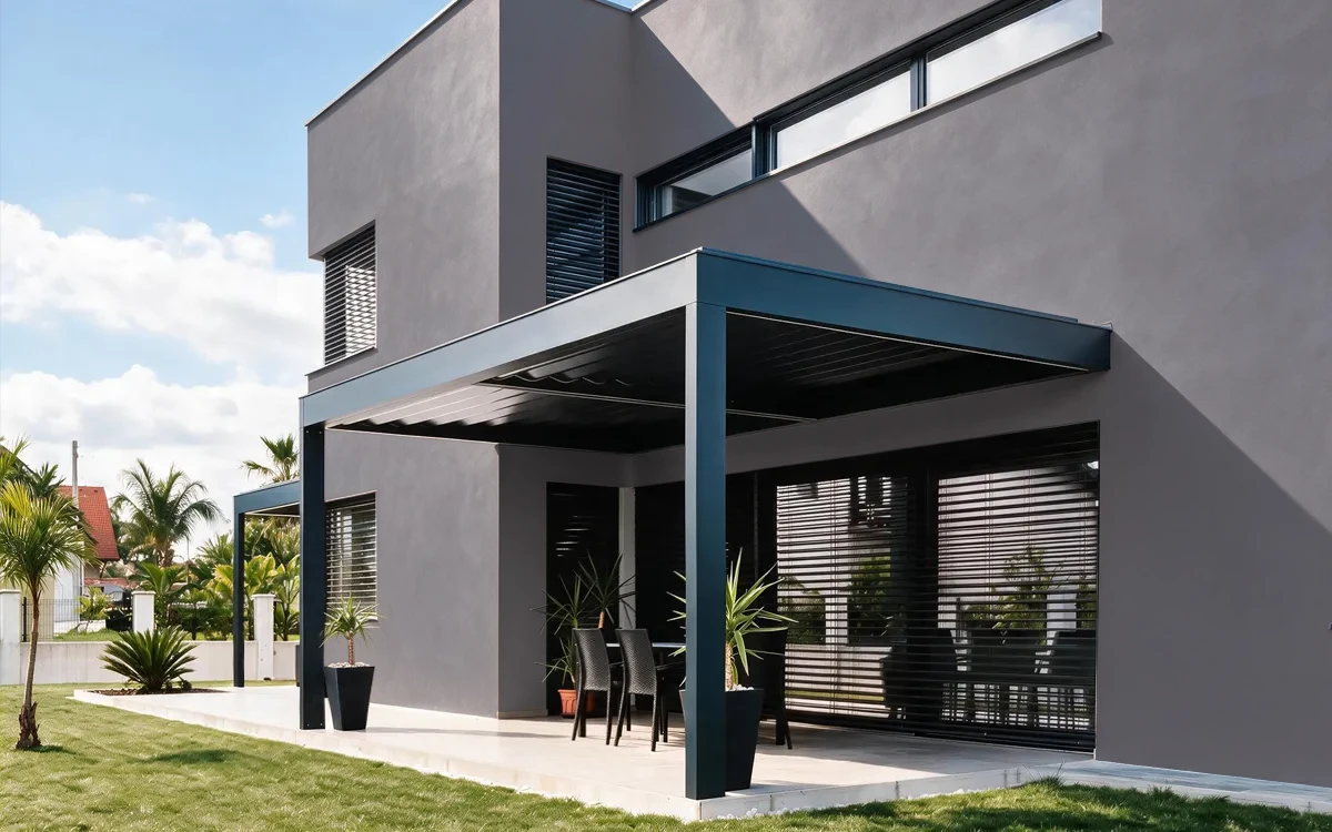 Nippon Paint's VIKING GRAY color on different wall surfaces.