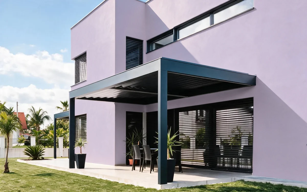 Nippon Paint's VIOLET PETAL color on different wall surfaces.