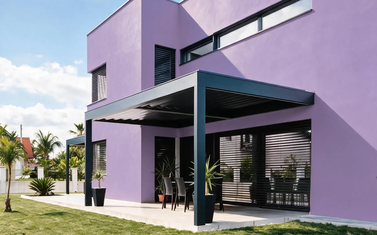 Nippon Paint's VIVAVILLE color on different wall surfaces.