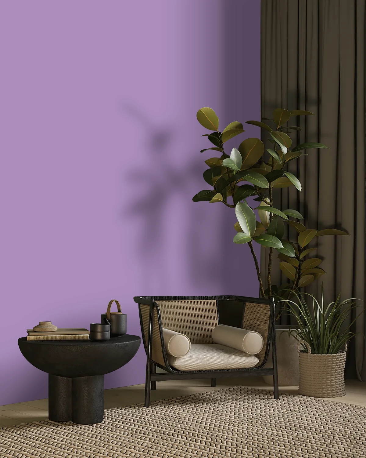 Nippon Paint's VIVAVILLE color on a beautifully decorated wall.