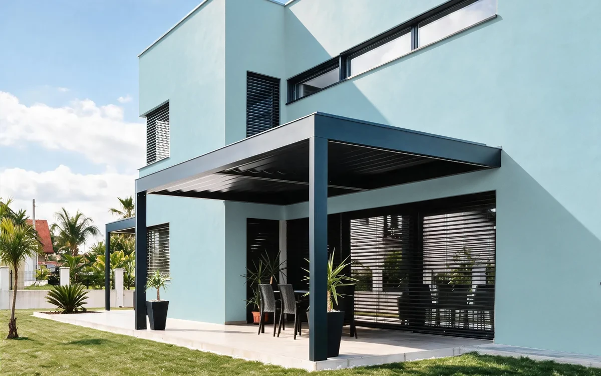 Nippon Paint's WATER BLUE color on different wall surfaces.