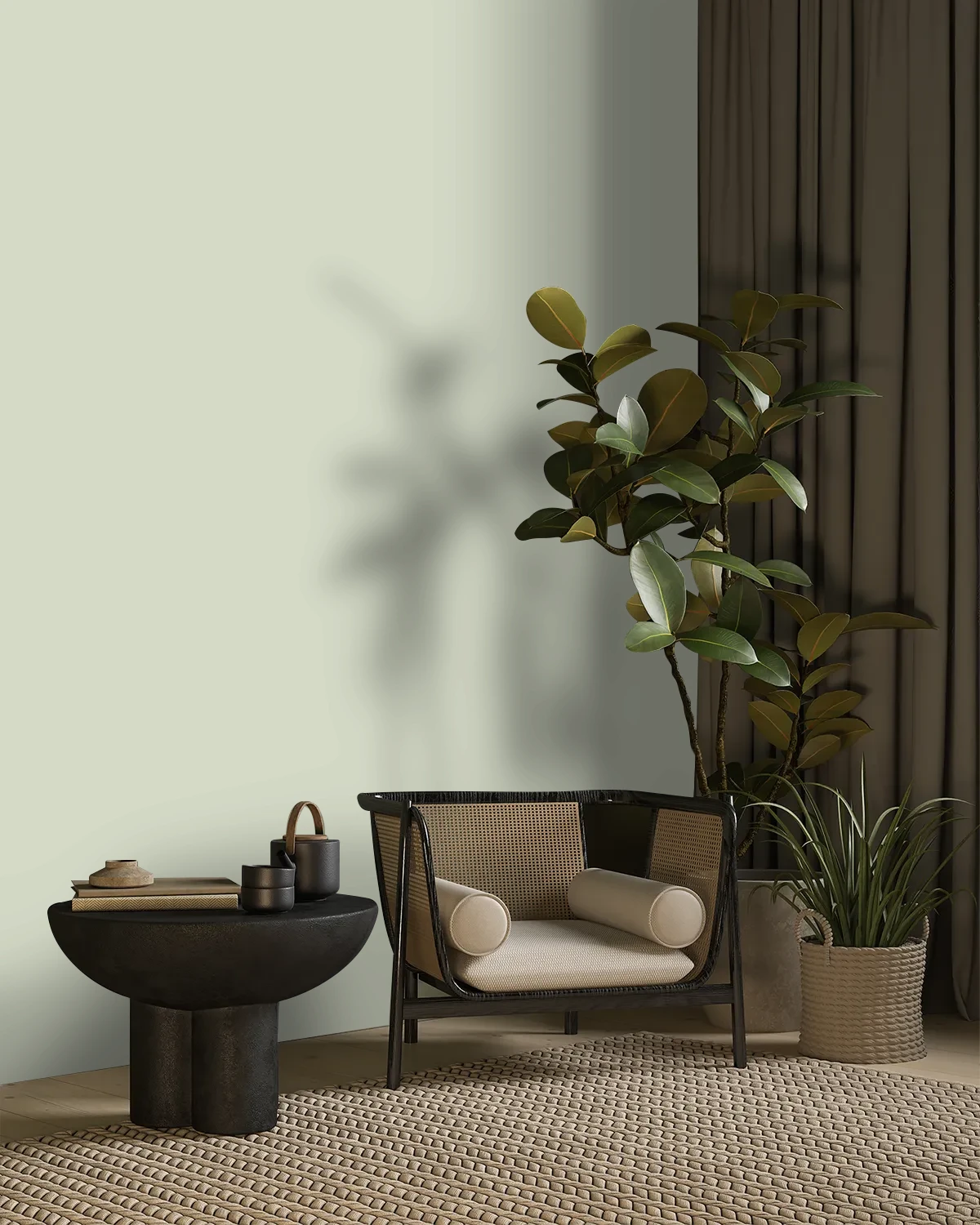 Nippon Paint's WAVELIKE color on a beautifully decorated wall.