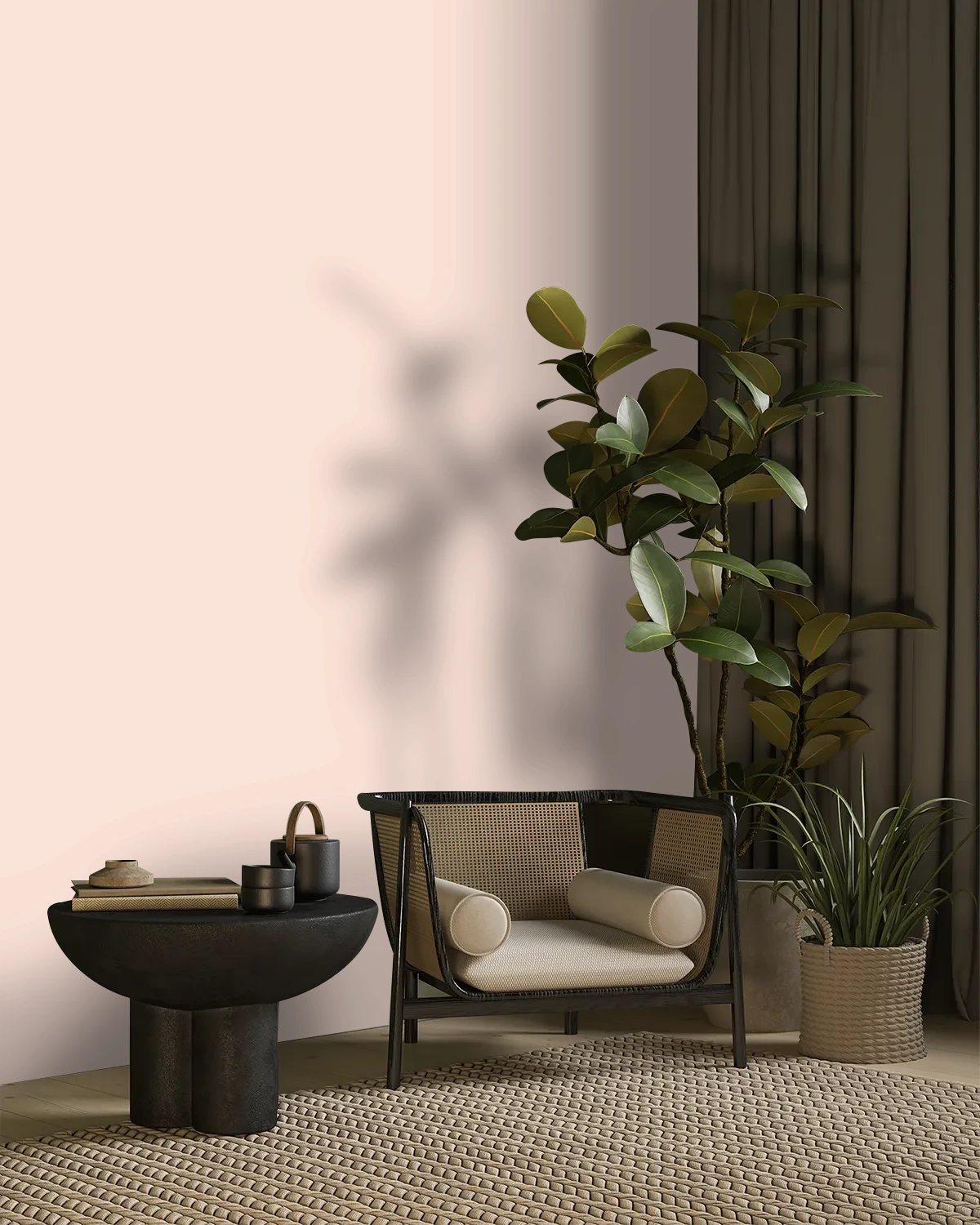 Nippon Paint's WAVING DANDELIONS color on a beautifully decorated wall.