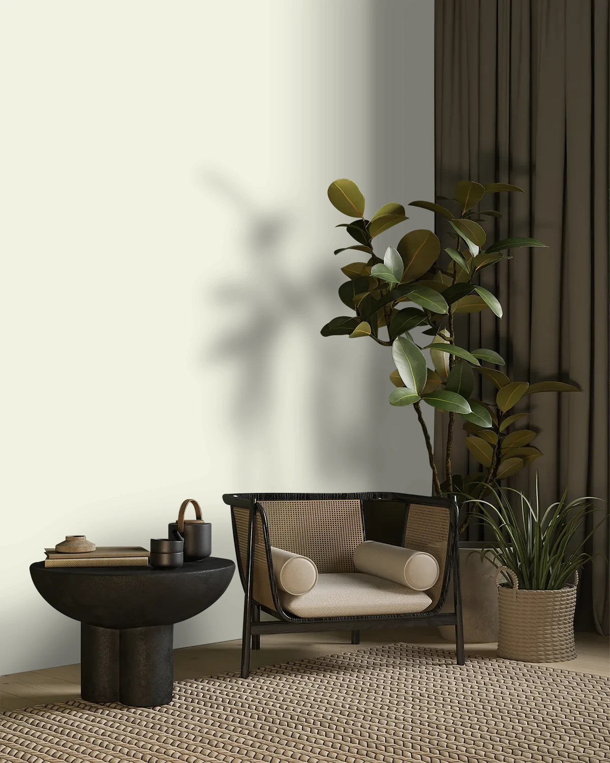 Nippon Paint's WAXED color on a beautifully decorated wall.