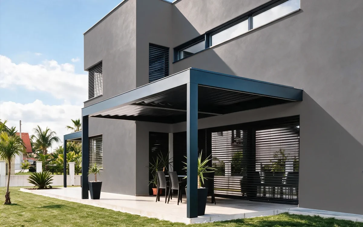 Nippon Paint's WET CEMENT color on different wall surfaces.