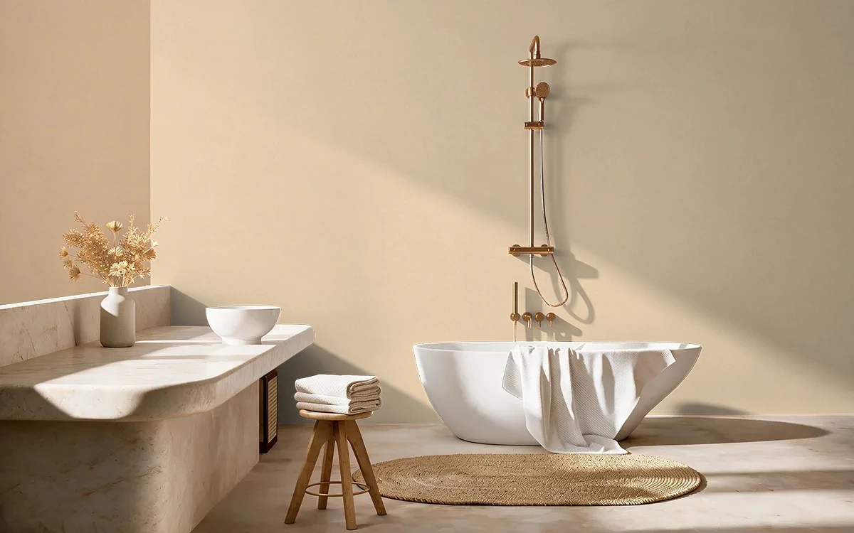 Nippon Paint's WHIMSICAL color on different wall surfaces.