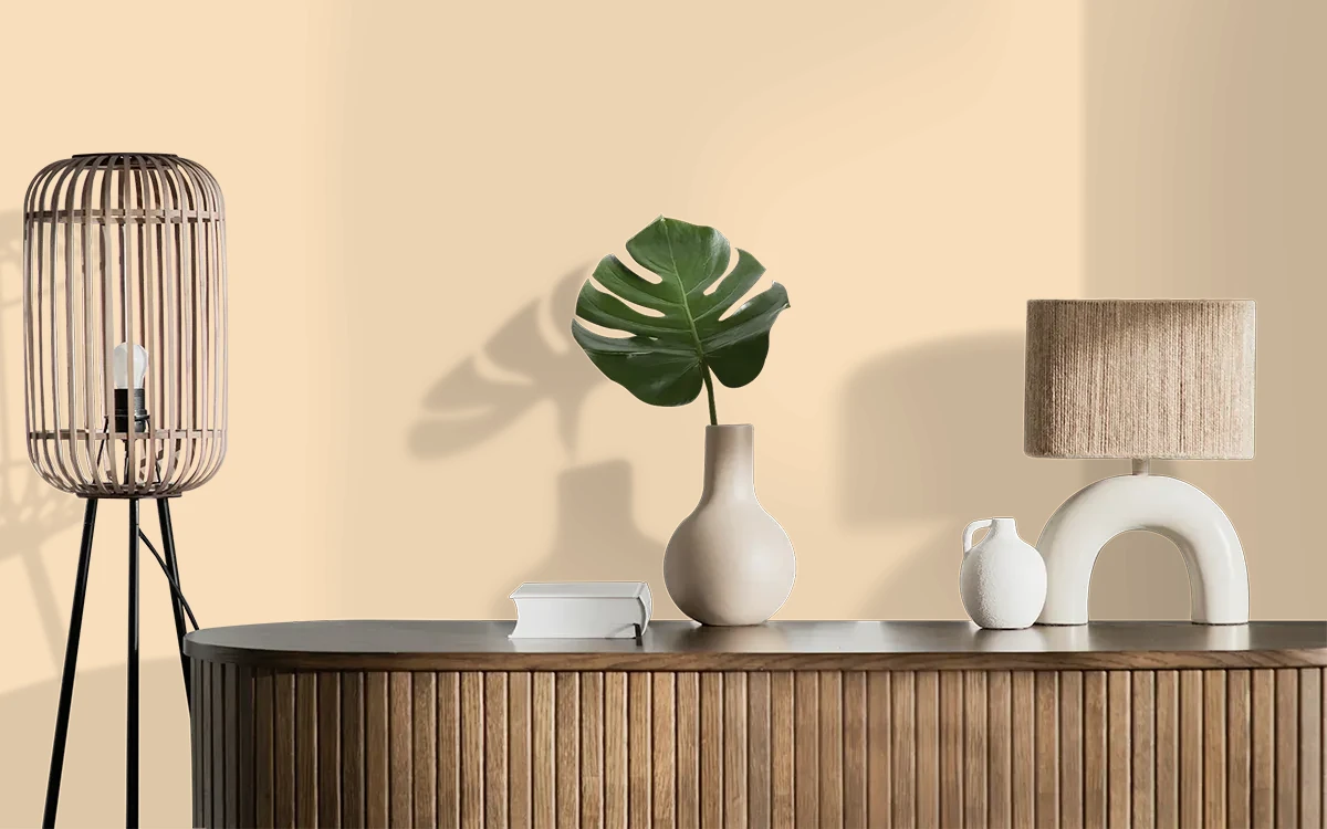 Nippon Paint's WHIMSICAL color on different wall surfaces.