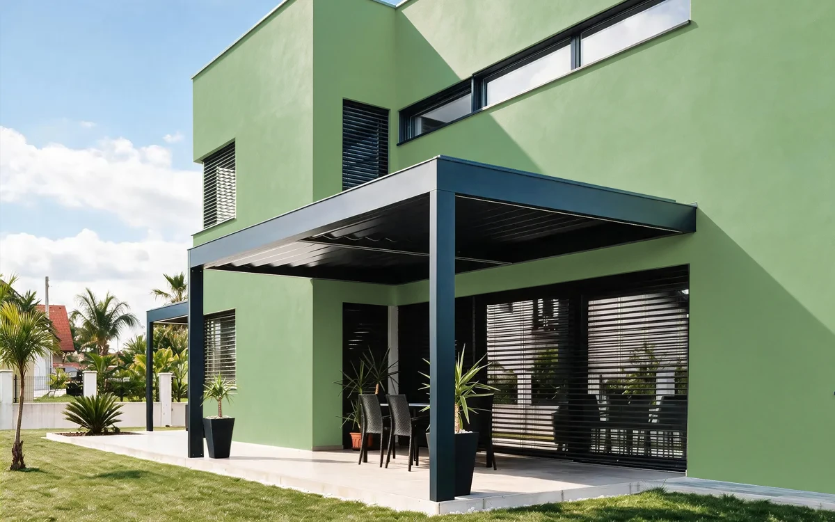 Nippon Paint's WILD CACTUS color on different wall surfaces.