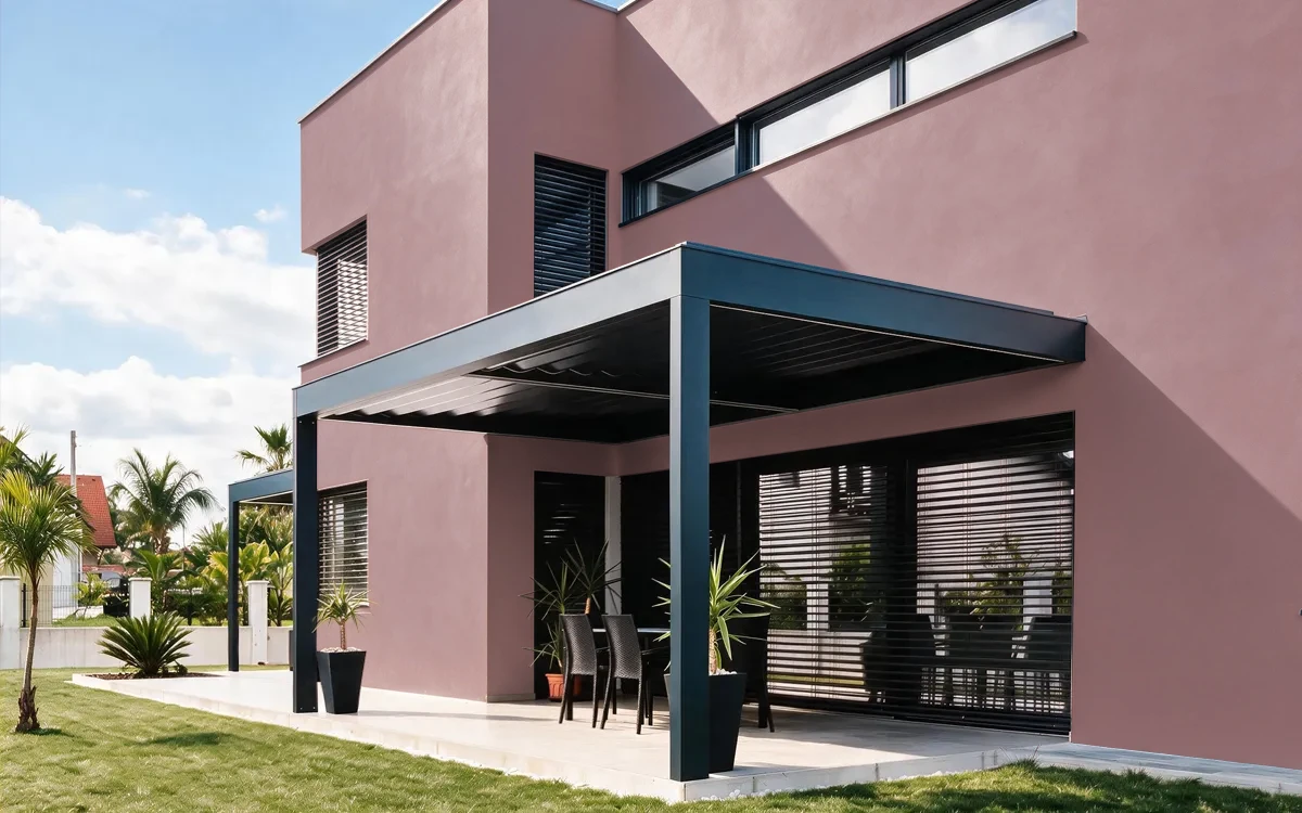 Nippon Paint's WINE BLUSH color on different wall surfaces.