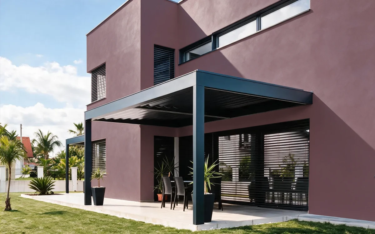 Nippon Paint's WINE ELIXIR color on different wall surfaces.