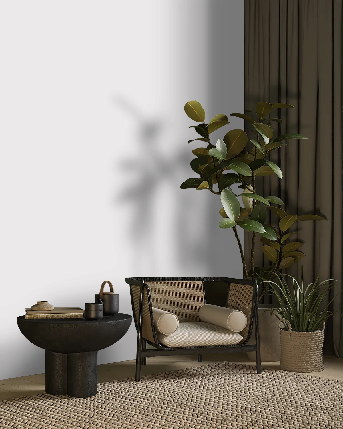 Nippon Paint's WINTER'S DAWN color on a beautifully decorated wall.