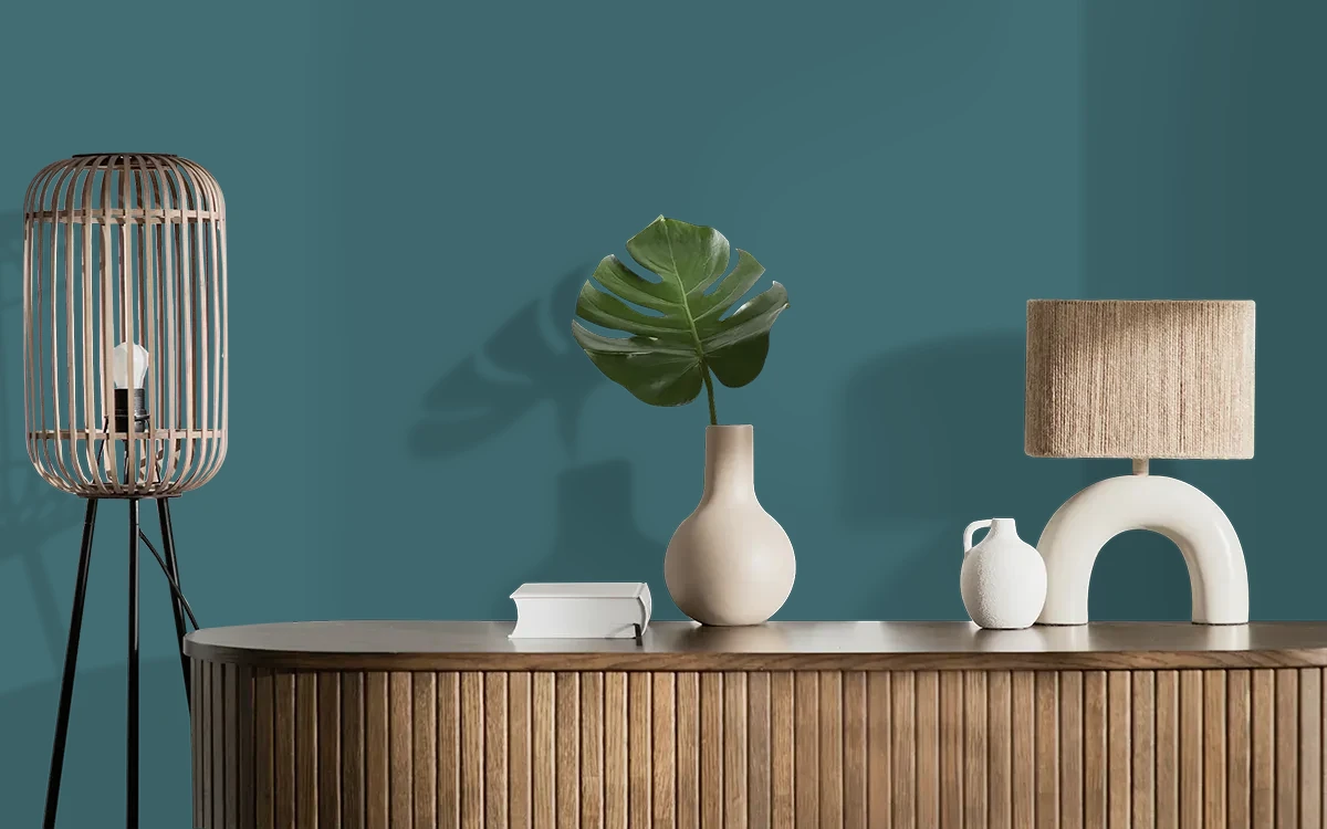 Nippon Paint's WUTHERING HEIGHTS color on different wall surfaces.