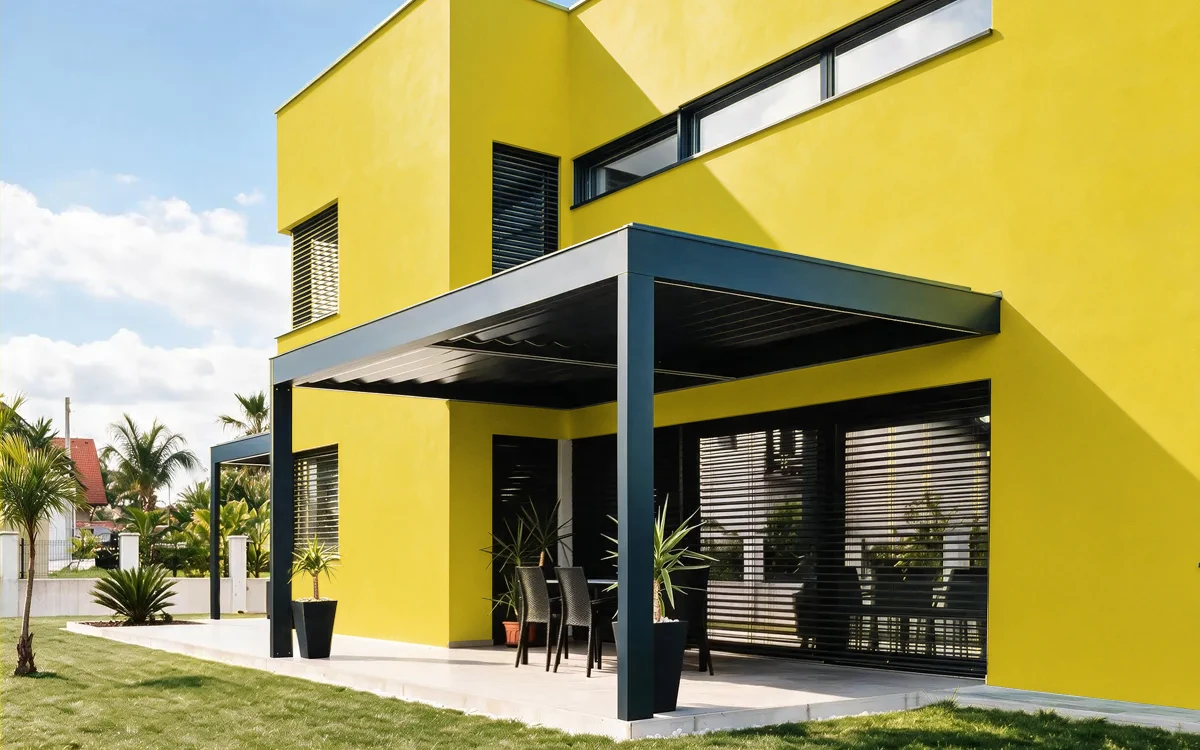 Nippon Paint's YELLOW CURRY color on different wall surfaces.